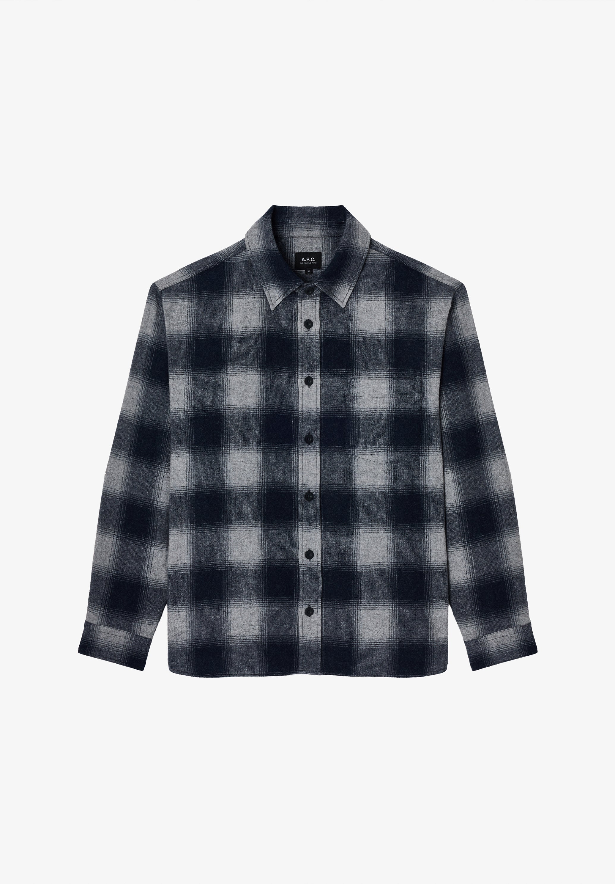 Light grey checked overshirt