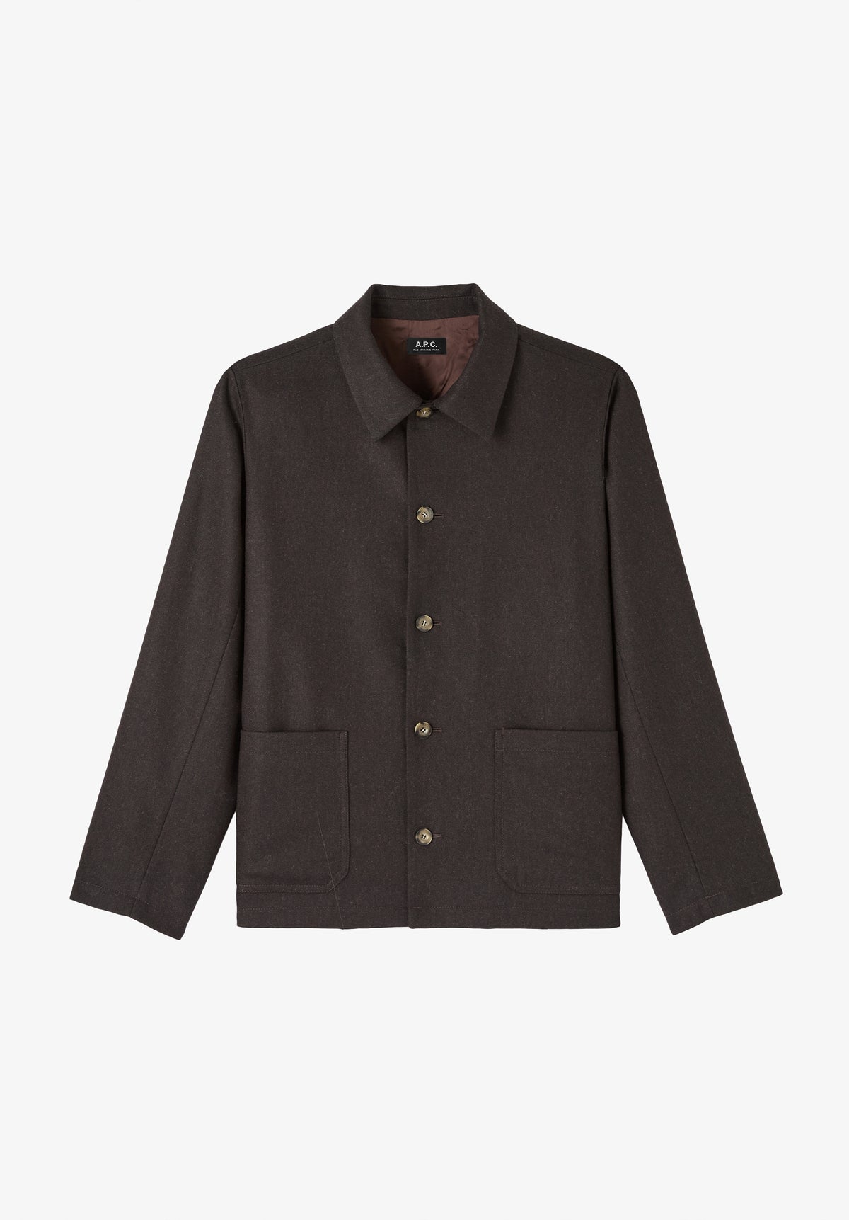 Simple dark brown wool jacket
